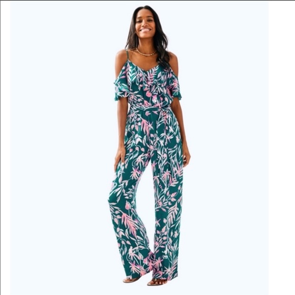 Lilly Pulitzer Pants - 🎈1 day Lilly Pulitzer Emilea Jumpsuit Floral New